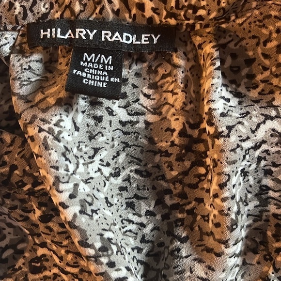 Hilary Radley M long sleeved dress with drawstring waist in snakeskin like print - Picture 7 of 9